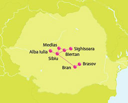 Standortreise in Rumänien (6 Tage) - Reiseroute 