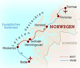 Gruppenreise nach Norwegen - Pauschalreise (10 Tage)