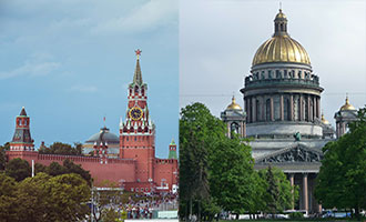 Premium Städtetrip Moskau -  Sankt Petersburg (12 Tage)